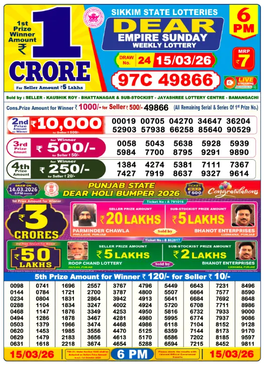 dear-lottery-sambad-6-pm-15-march-2026-winner-list