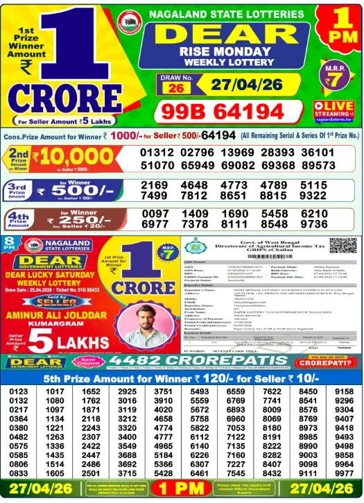 dear-lottery-sambad-1-pm-27-april-2026-winner-list
