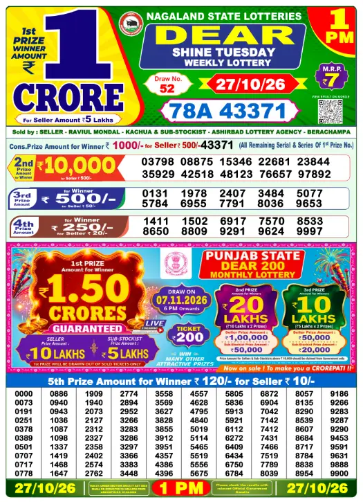 dear-lottery-sambad-1-pm-27-october-2026-winner-list
